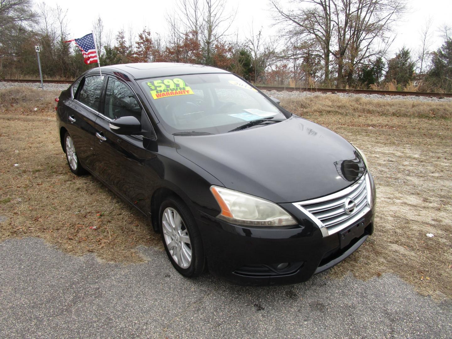 2014 Black Nissan Sentra S 6MT (3N1AB7AP6EY) with an 1.8L L4 SFI DOHC 16V engine, 6-Speed Automatic transmission, located at 2553 Airline Blvd, Portsmouth, VA, 23701, (757) 488-8331, 36.813889, -76.357597 - Photo#3